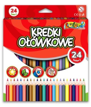 Kredki ołówkowe trójkątne PENMATE Kolori komplet 24 szt.