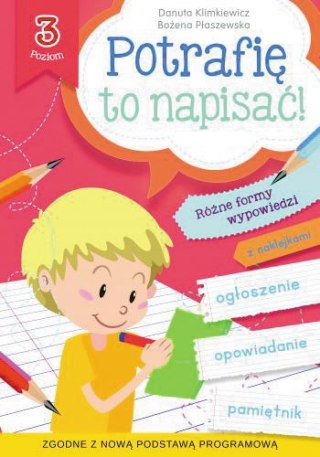 Książeczka SKRZAT Potrafię to napisać - Poziom 3