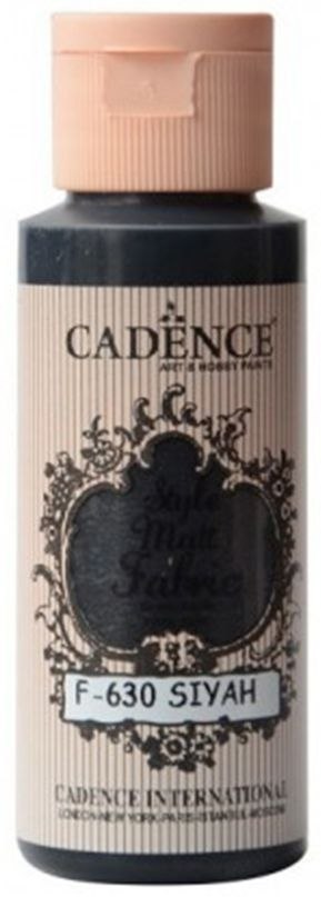 Matowa farba do tkanin CADENCE 59 ml - black