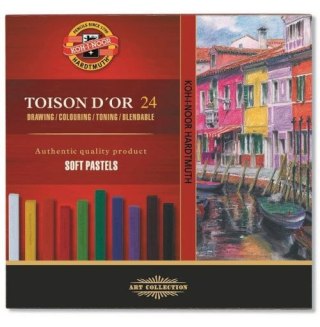 Pastele suche KOH-I-NOOR Toison D&#39;or 24 kolory