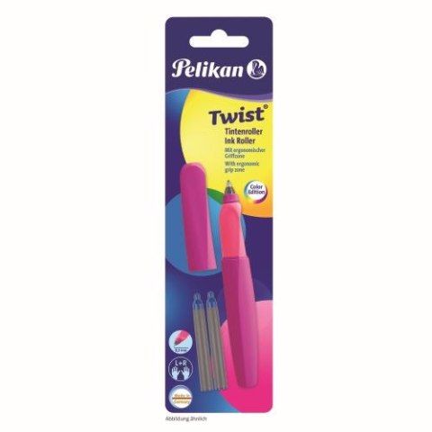 Pióro kulkowe PELIKAN Twist Neon +2 naboje