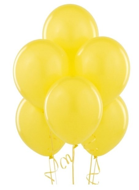 Balon MKTRADE 12" 30cm 80szt. - B033 żółty metalik jasny