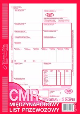 Druk -CMR A4 ( oryg.+ 4 kopie )