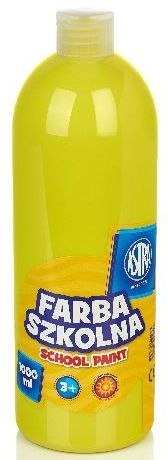 Farba szkolna Astra 1000 ml - cytrynowa