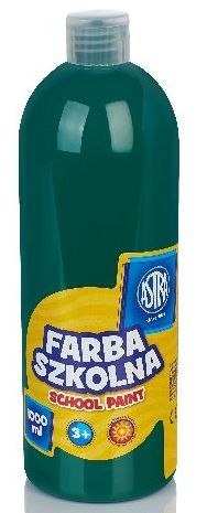 Farba szkolna Astra 1000 ml - zielona ciemna