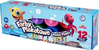 Farby plakatowe ASTRA 12 kolorów 20ml - Mini Mini