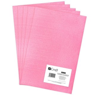 Filc poliestrowy DPCRAFT A4 5szt. - Shocking pink