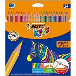 Kredki BIC Evolution Stripes 24 kolory