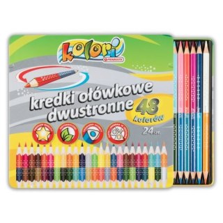 Kredki dwustronne PENMATE Kolori Premium 24 szt. 48 kolorów