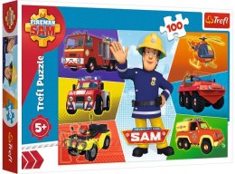 Puzzle 100 TREFL Strażak Sam - Pojazdy Strażaka Sama