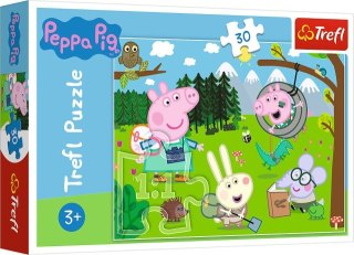 Puzzle 30 TREFL Świnka Peppa - Leśna wyprawa