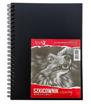 Szkicownik czarny A4 30k. KOH-I-NOOR 140g