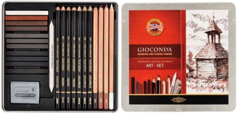 Zestaw artystyczny KOH-I-NOOR Gioconda w metalowej kasetce 8899