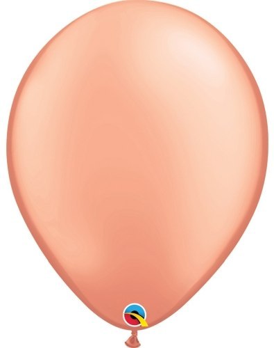 Balon QUALATEX 11", metal różowo-złoty / 25 szt.