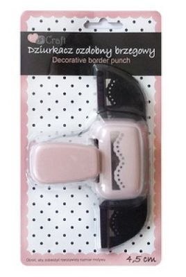 Dziurkacz ozdobny brzegowy DPCRAFT 4, 5cm Koronka