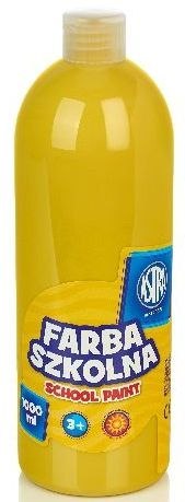 Farba szkolna Astra 1000 ml - żółta