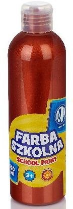 Farba szkolna Astra 250 ml - metaliczna miedziana