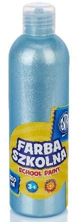 Farba szkolna Astra 250 ml - perłowa niebieska