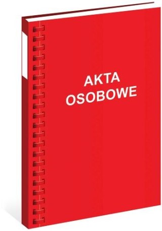 Teczka akt osobowych bigowana A4 (z nadrukiem) 03 czerwona