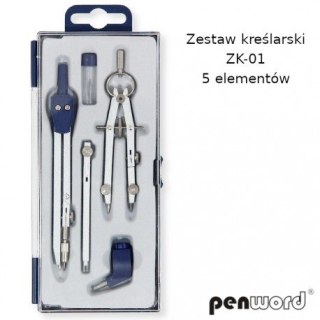 Zestaw kreślarski PENWORD ZK-01 5 elementów