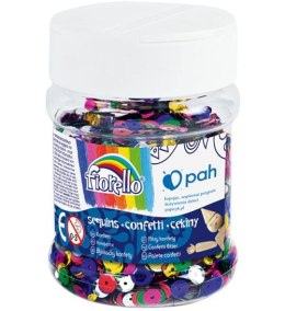 Cekiny confetti FIORELLO GR-C80-7 kółko łamane słoik 80g
