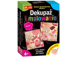 Dekupaż i malowanie RANOK Deser. Podstawki