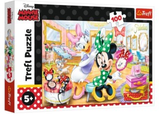 Puzzle 100 TREFL Minnie w salonie kosmetycznym