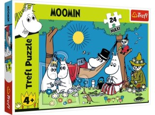 Puzzle 24 Maxi TRAFL Muminki - Radosny dzień Muminków