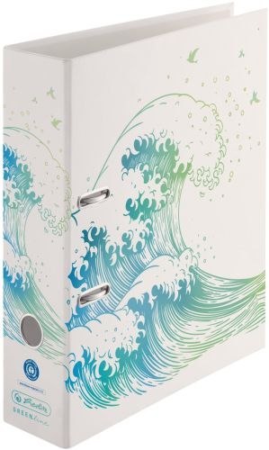 Segregator A4 8cm HERLITZ maX.file - GREENline Wave