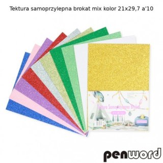 TEKTURA SAMOPRZYLEPNA BROKAT MIX KOLOR 21X29, 7 a10