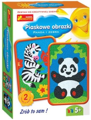 Piaskowe obrazki RANOK Panda i zebra