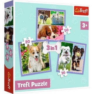 Puzzle "3w1" TREFL Urocze pieski