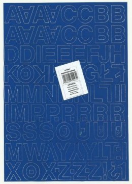 Litery samoprzylepne ART-DRUK 25mm niebieskie Helvetica 10 arkuszy