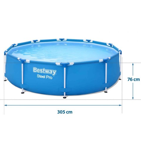 Basen ogrodowy stelażowy 305 x 76 cm 16w1 Bestway 56679