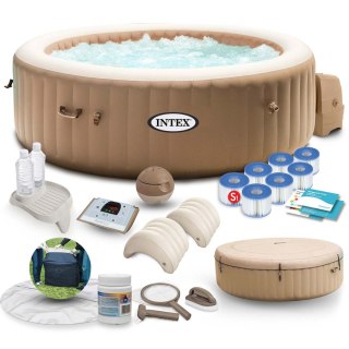 Dmuchane SPA Jacuzzi z hydromasażem 196 x 71 cm 4 os. + akcesoria premium INTEX 28426