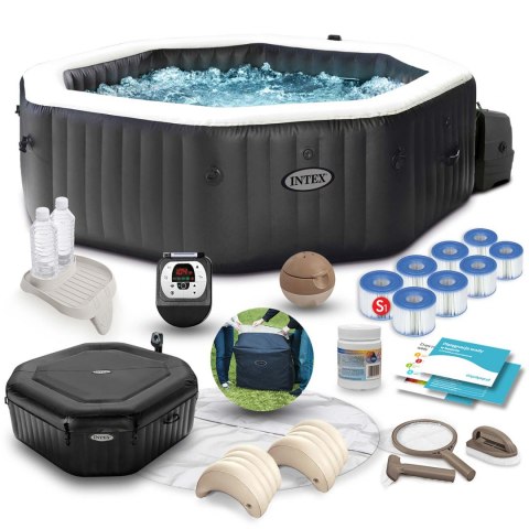 Dmuchane SPA Jacuzzi z hydromasażem 201 x 71 cm 4 os. + akcesoria premium INTEX 28458