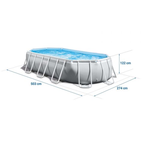 Basen prostokątny 503x274x122cm 21w1 INTEX 26796