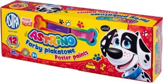 Farby plakatowe ASTRINO 12 kolorów 20ml