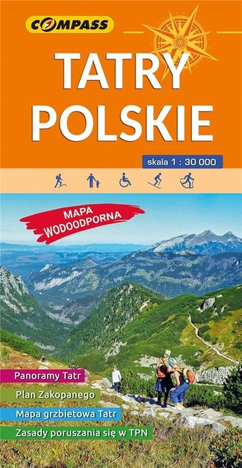 Mapa - Tatry Polskie 1: 30 000