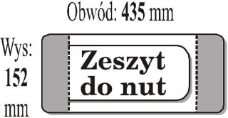 Okładka na zeszyt do nut (50szt) IKS