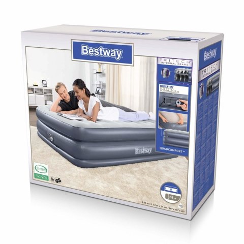 Nadmuchiwany materac z pompką 203 x 152 x 51 cm Bestway 67925