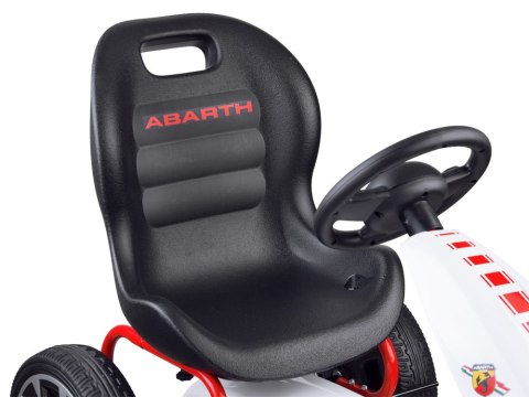 GOKART ABARTH na pedały Duże miekkie koła PA0167