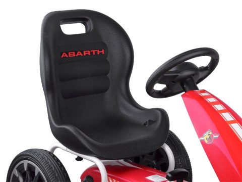 GOKART ABARTH na pedały Duże miekkie koła PA0167