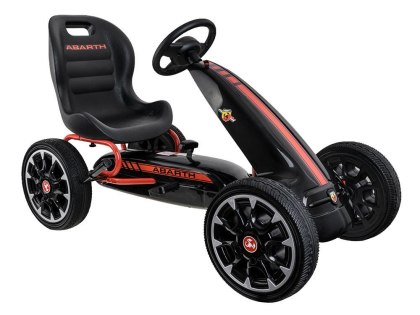 GOKART ABARTH na pedały Duże miekkie koła PA0167