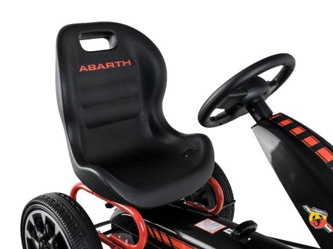 GOKART ABARTH na pedały Duże miekkie koła PA0167