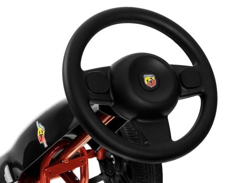 GOKART ABARTH na pedały Duże miekkie koła PA0167