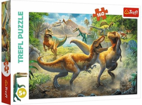 Puzzle 160 TREFL Walczące Tyranozaury