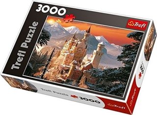 Puzzle 3000 TREFL Zimowy Zamek Neuschwanstein, Niemcy