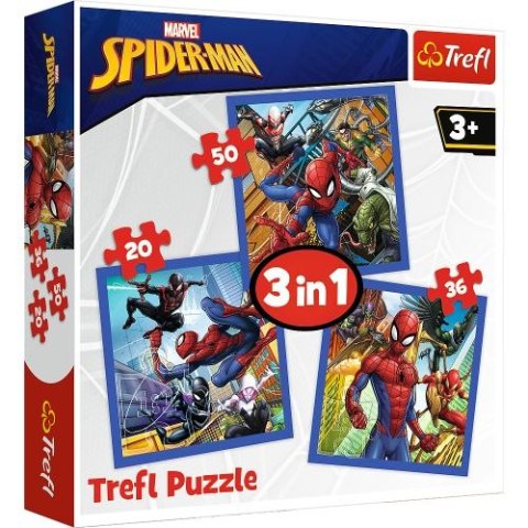 Puzzle "3w1" TREFL Spider-Man - Pajęcza siła