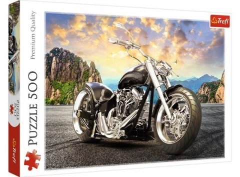 Puzzle 500 TREFL Czarny motocykl